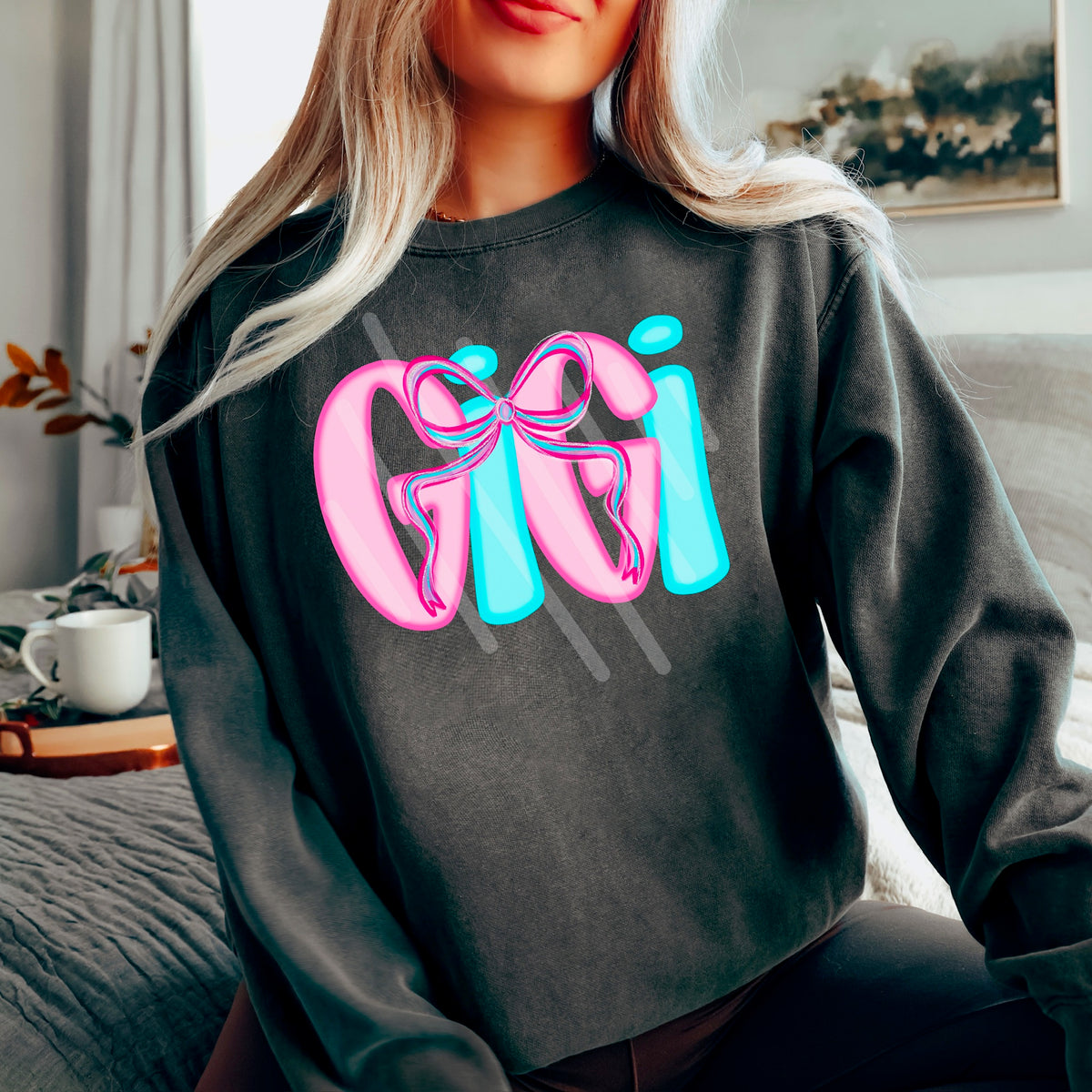 Gigi pink and blue (WNDD) DTF transfer