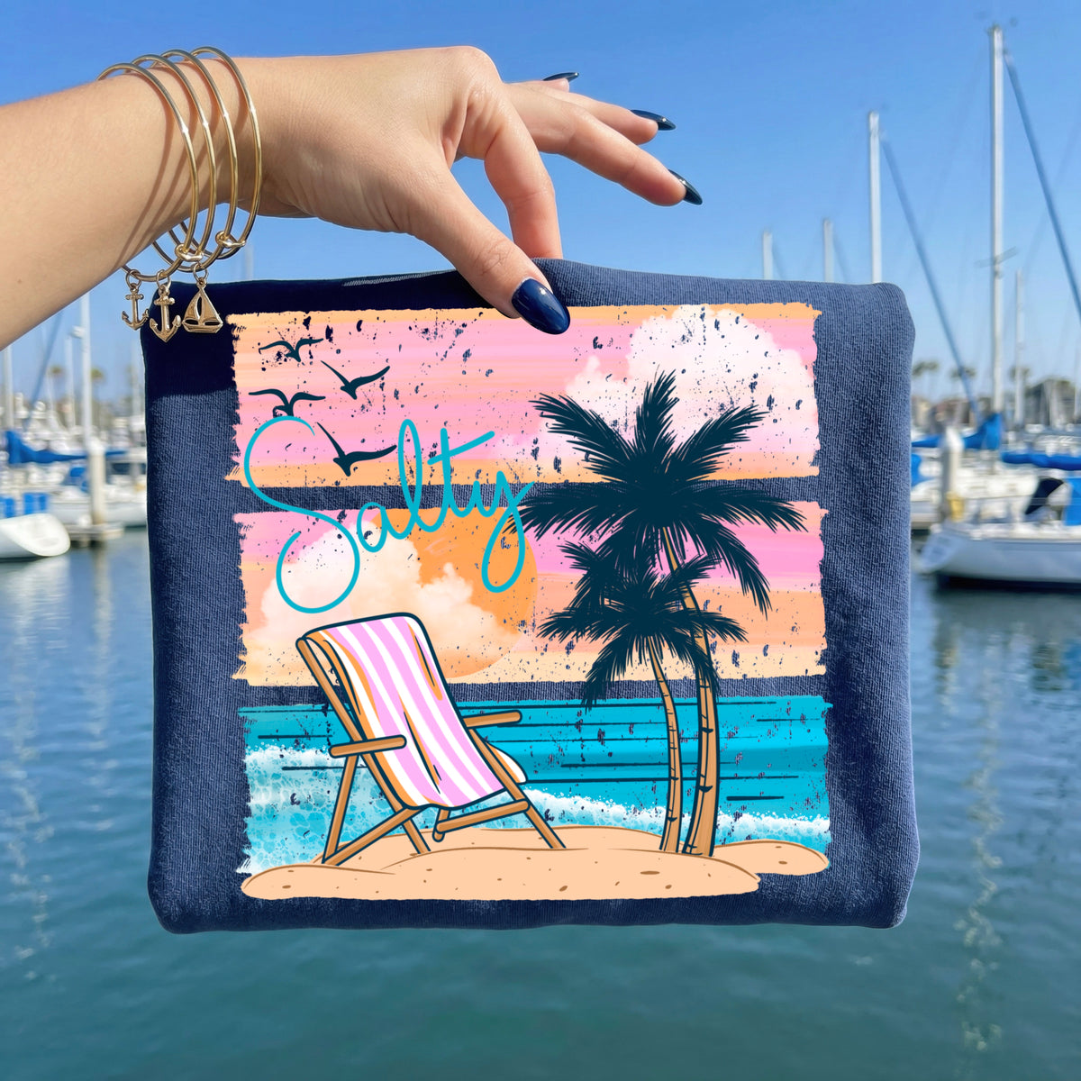 Salty sunset beach chair (CSC) DTF Transfer