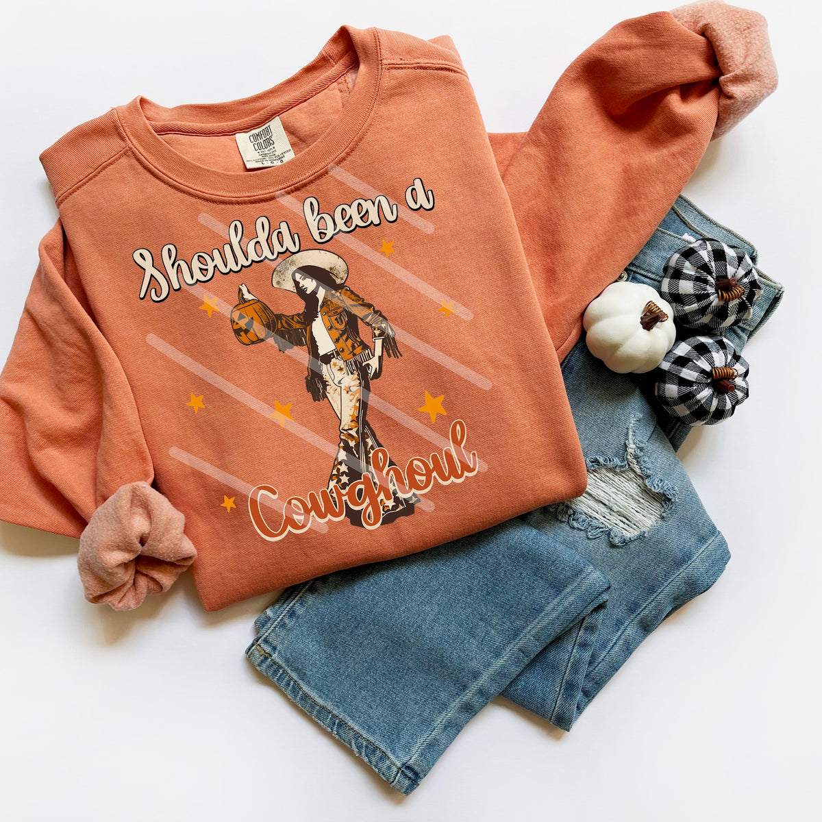 Shoulda Been a Cowghoul 114037 DTF Transfer