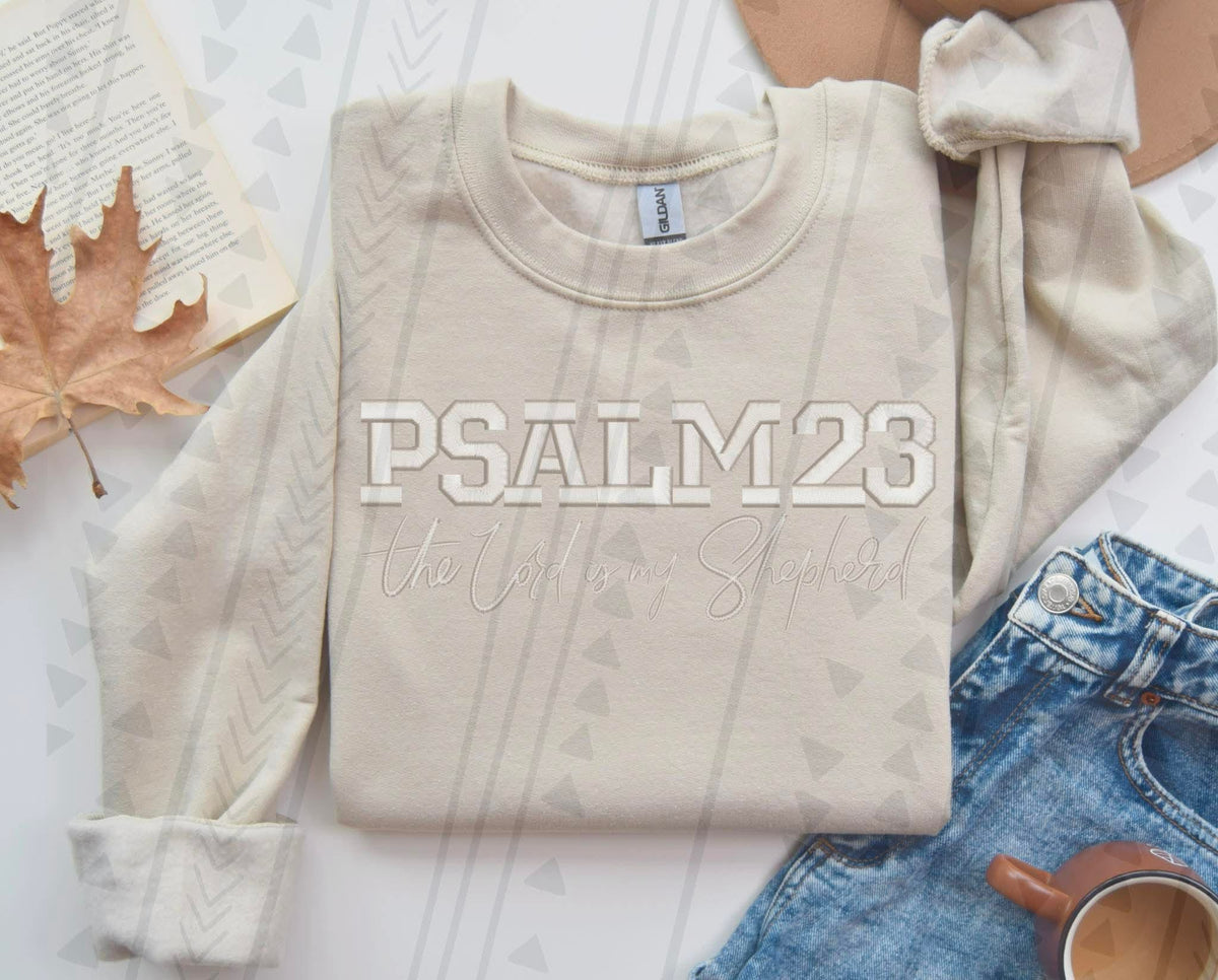 Psalm 23 faux embroidery (TGG) DTF TRANSFER
