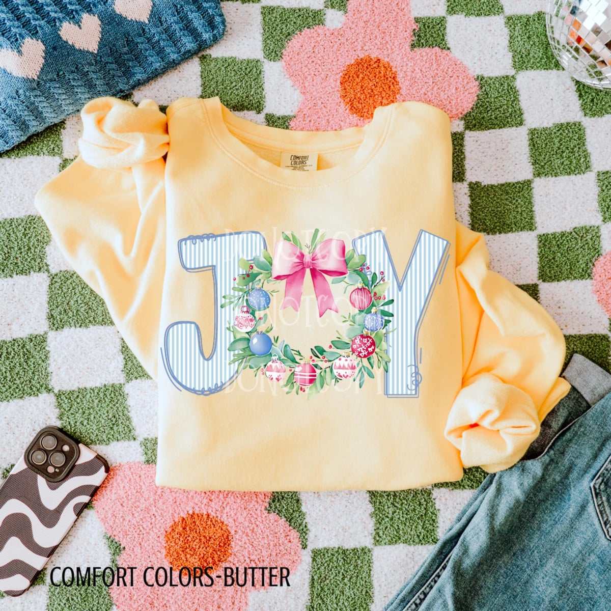 Joy Wreath CSG DTF transfer