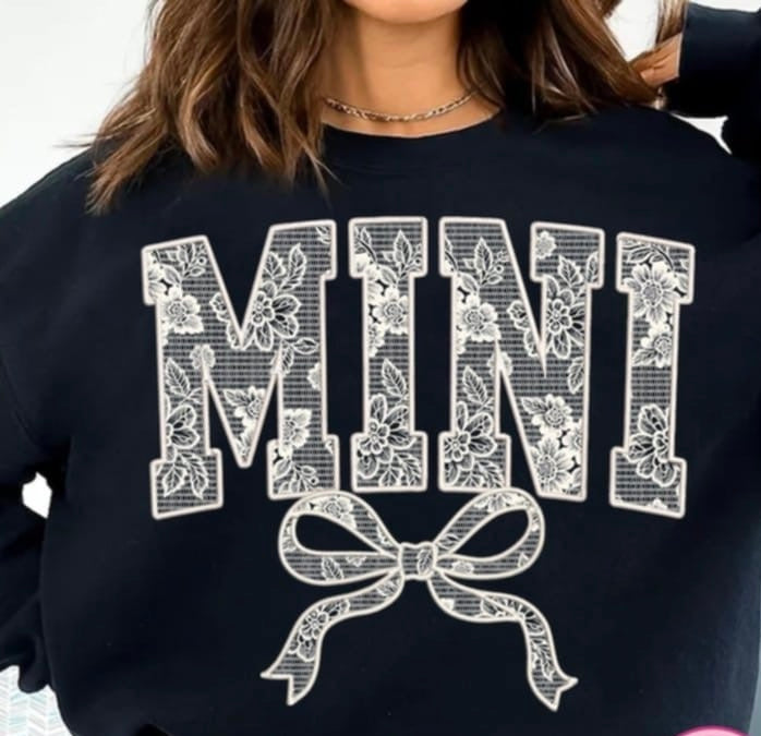 Mini white lace 87770 DTF transfer