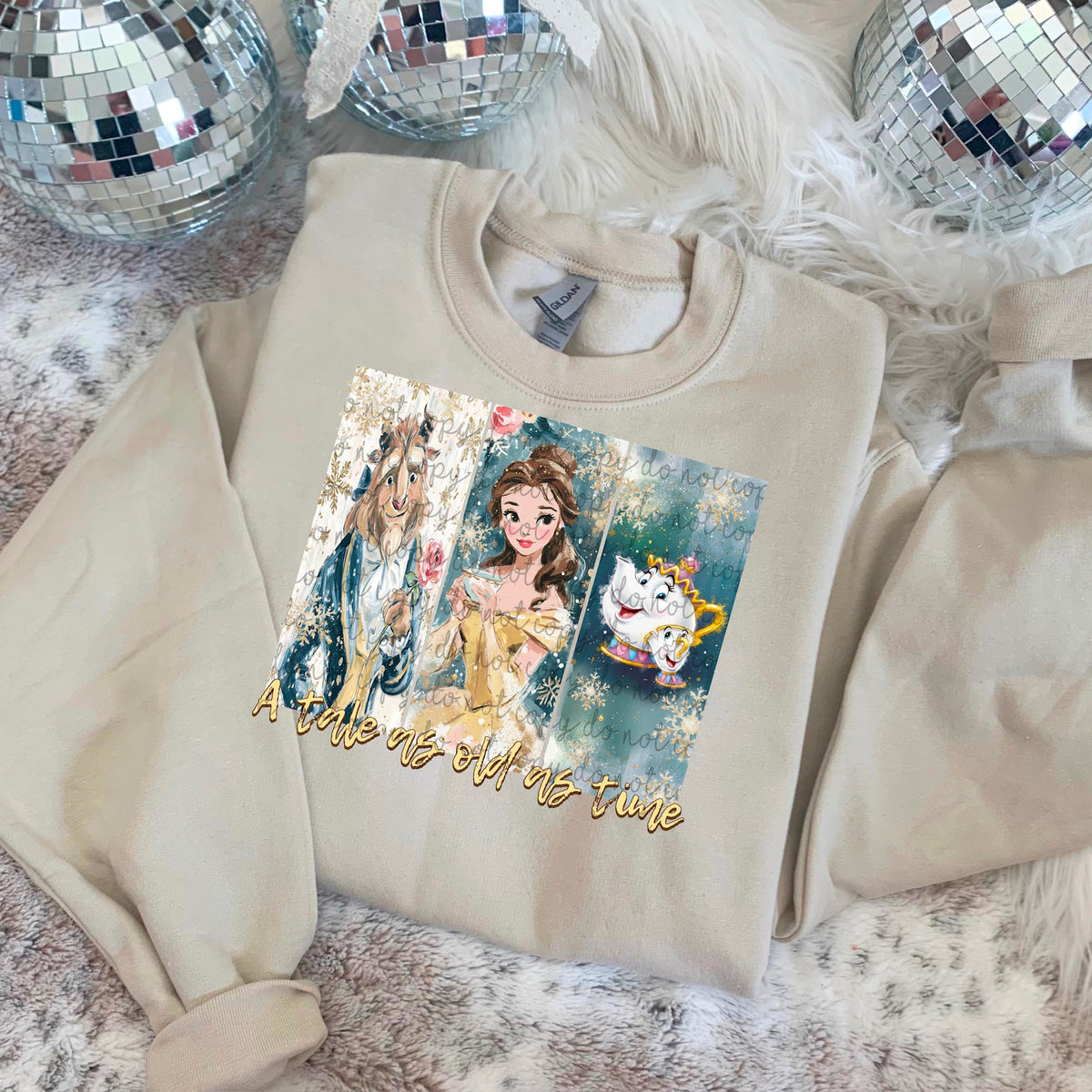 Tale old as time (SSD) 117543 DTF transfer