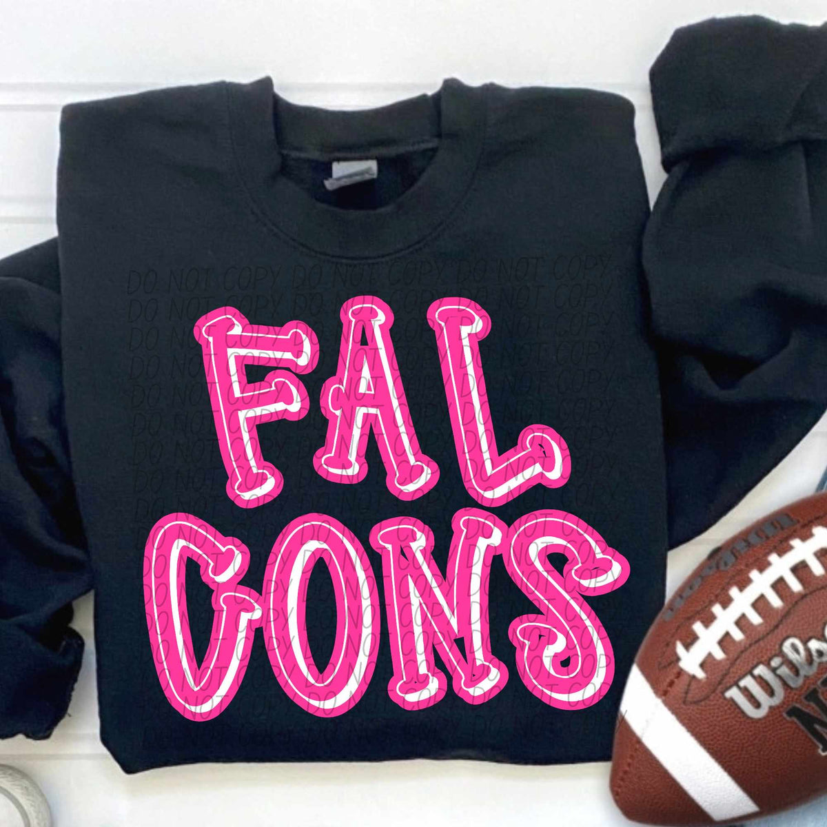 Falcons hot pink 55323 DTF transfer