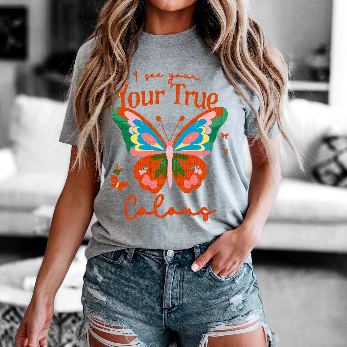 I see your true colors orange font 95208 DTF transfer