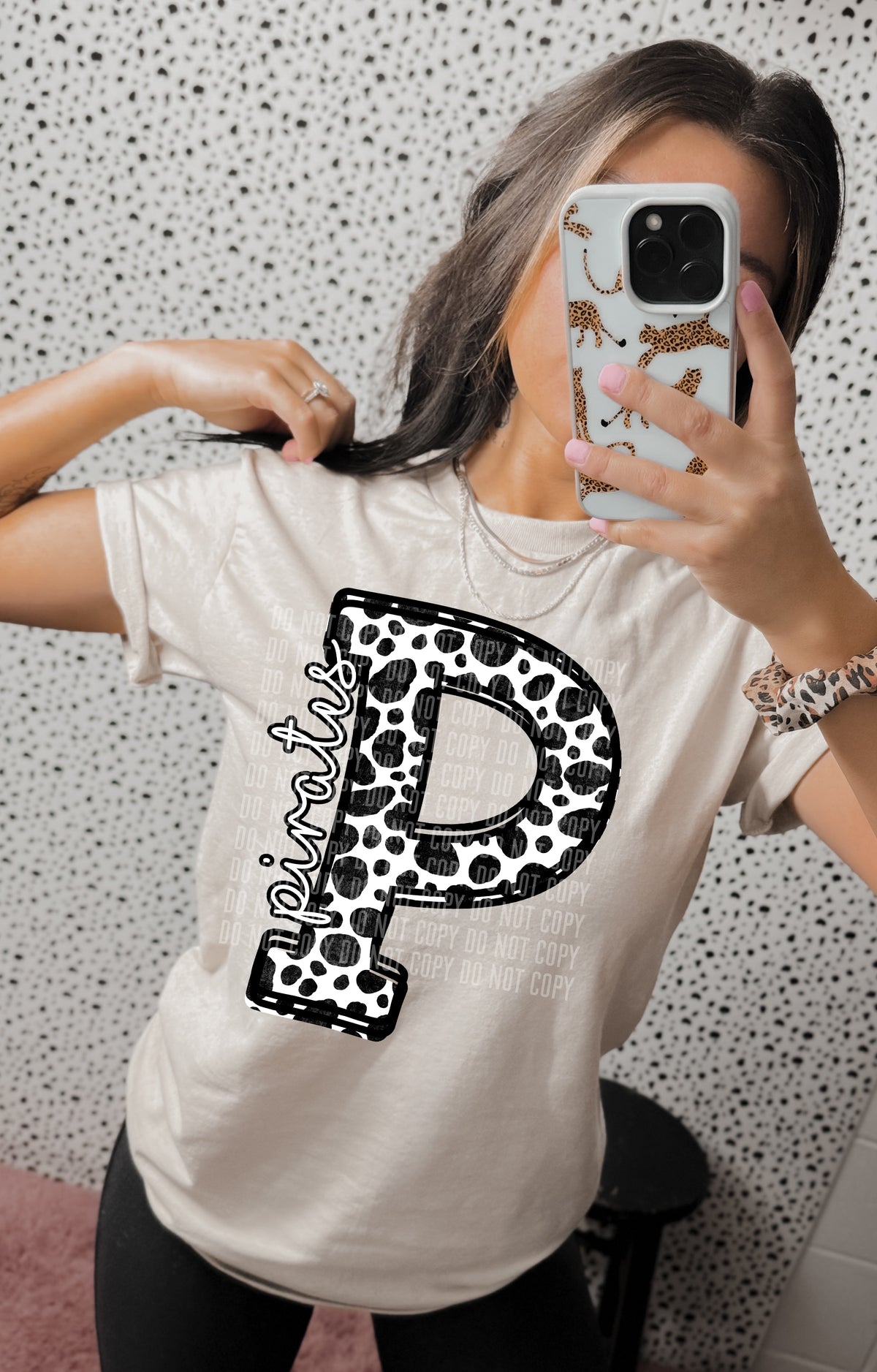 Dalmation Mascot Letters Pirates 30780 DTF transfers