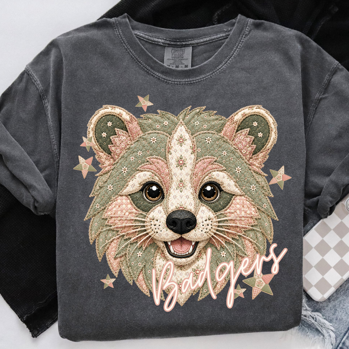 Badgers meemaw mascot (City) DTF Transfer