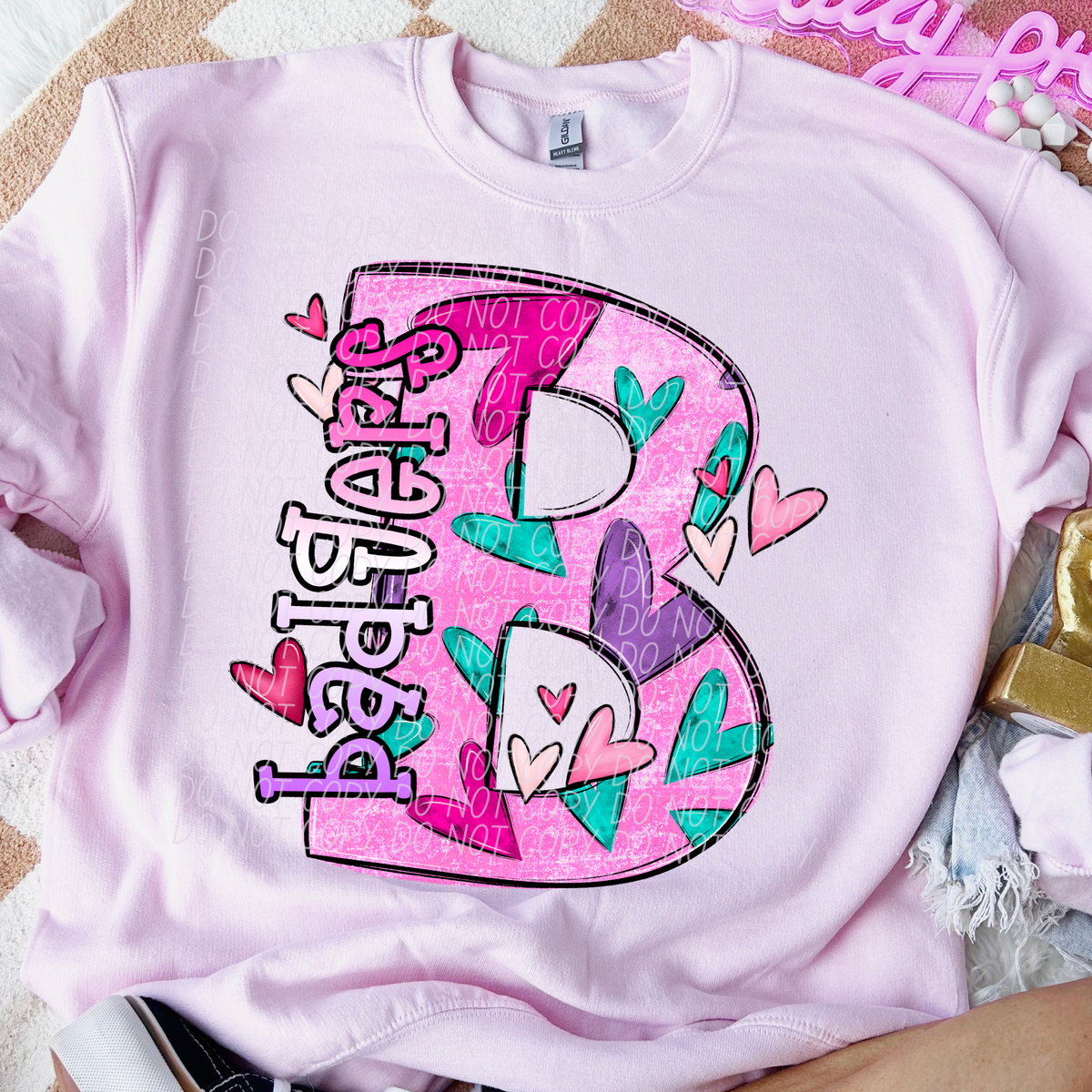 Badgers Valentine Mascot (City) DTF transfer