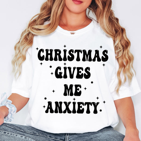 Christmas gives me anxiety 30167 DTF transfer