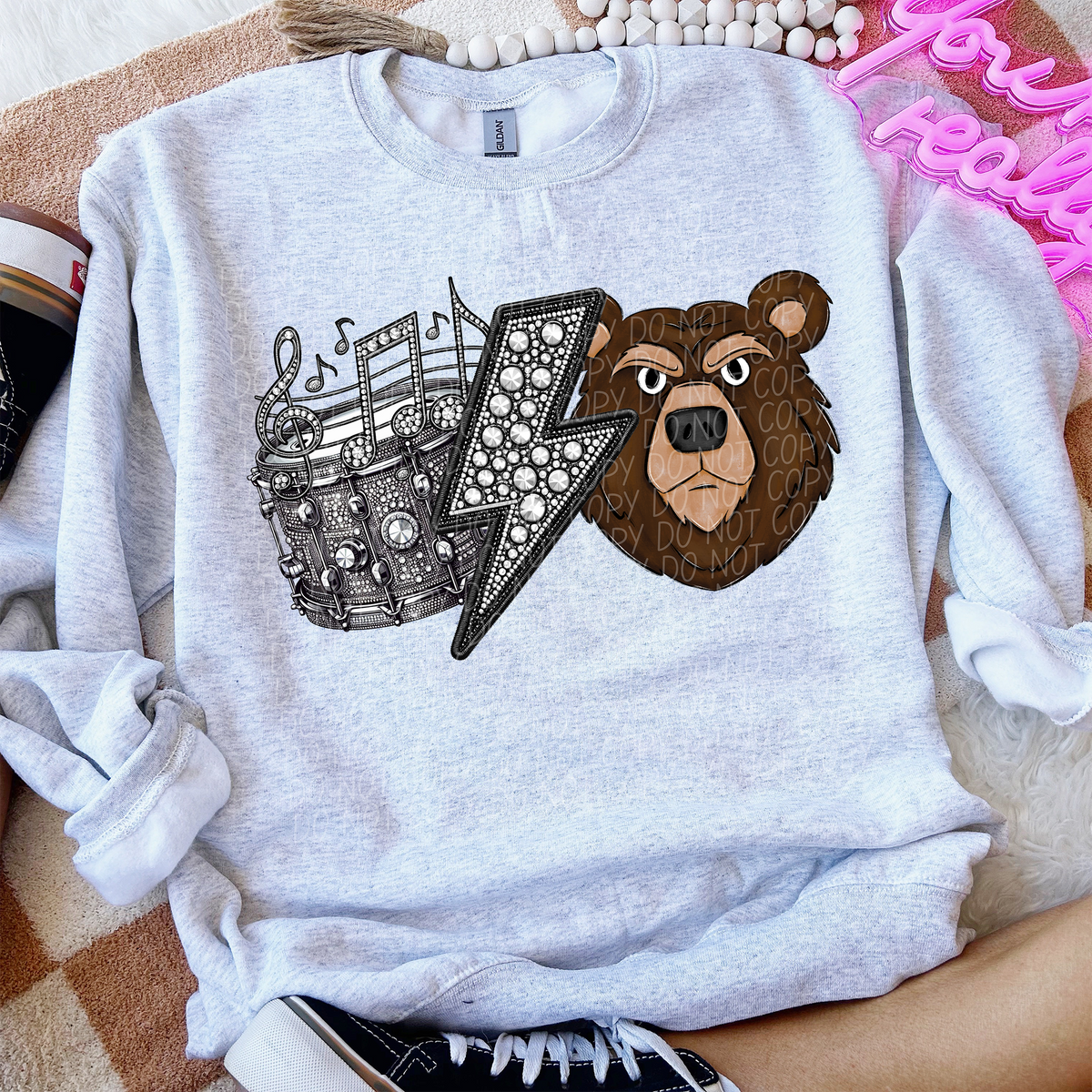 Band Mascot Bears (CITY) 57532 DTF transfer