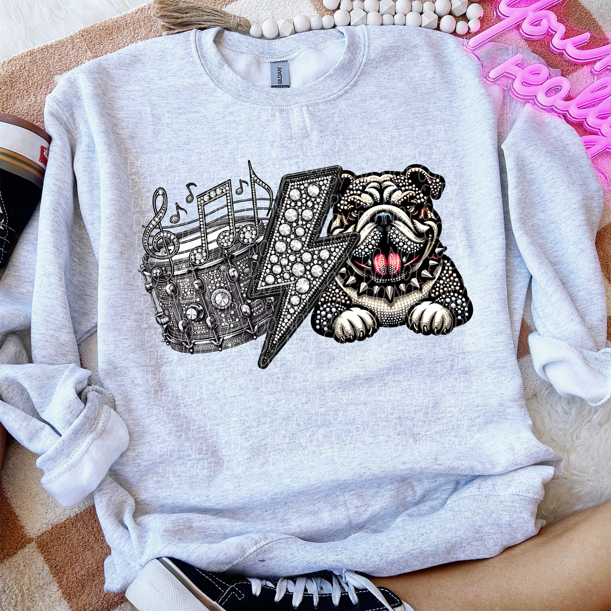 Band Mascot Bulldogs (CITY) 57535 DTF transfer