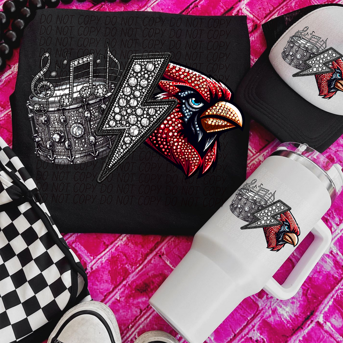 Band Mascot Cardinals (CITY) 57537 DTF transfer