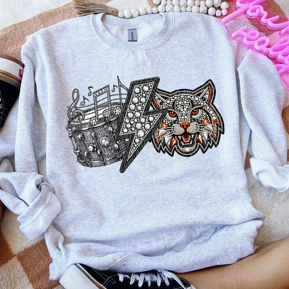 Band Mascot Male Cats (CITY) 57539 DTF transfer