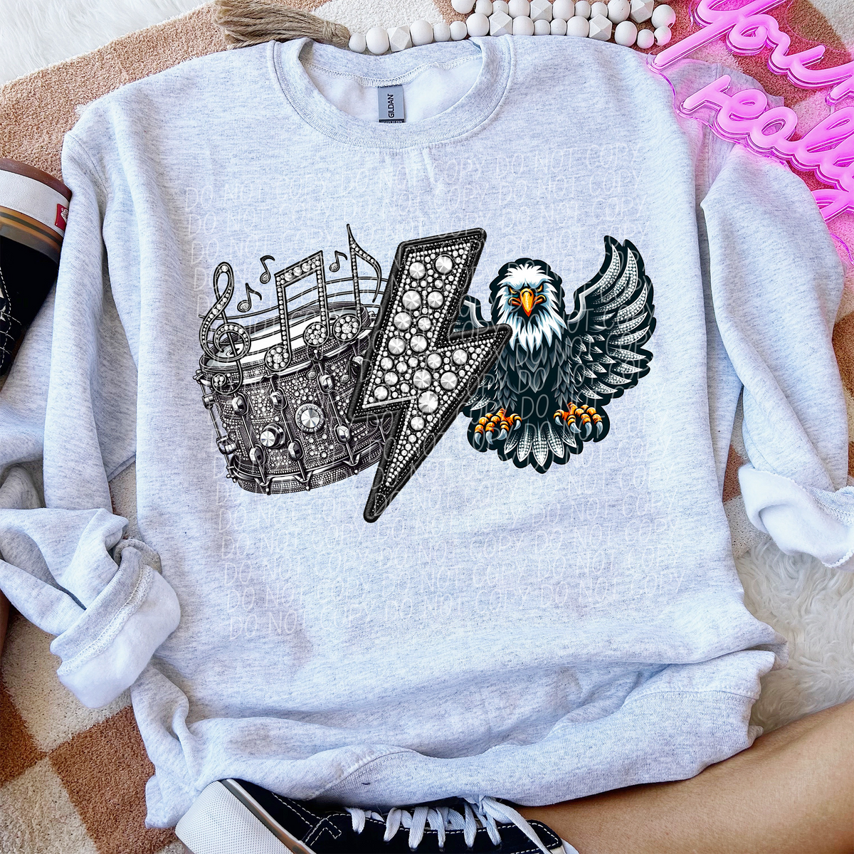 Band Mascot Eagles (CITY) 57542 DTF transfer