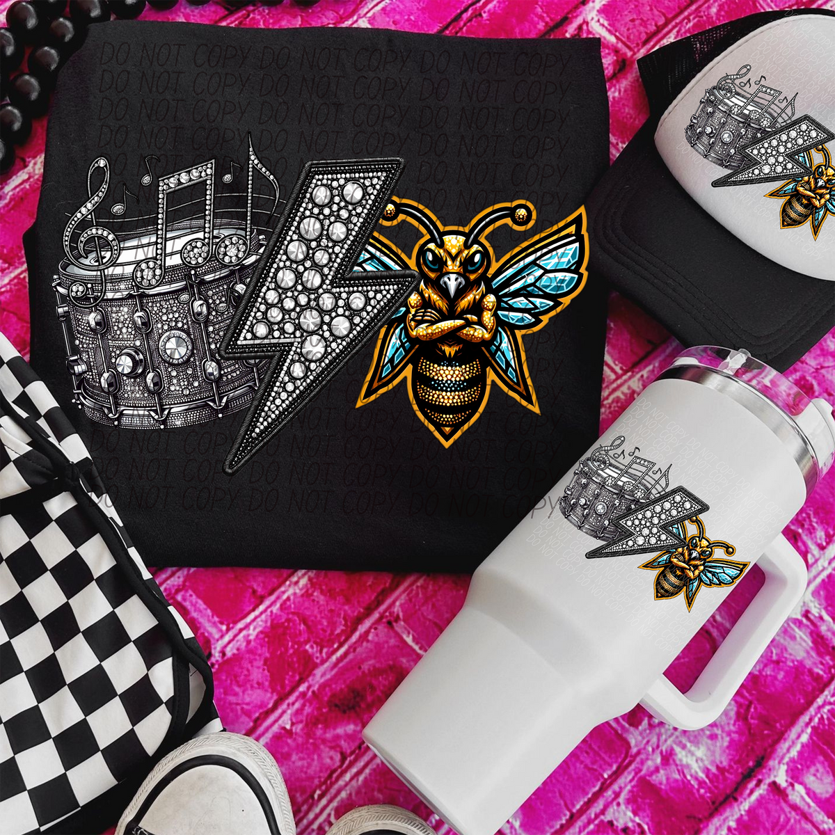 Band Mascot Crossed Arm Bee Jackets (CITY) 57547 DTF transfer