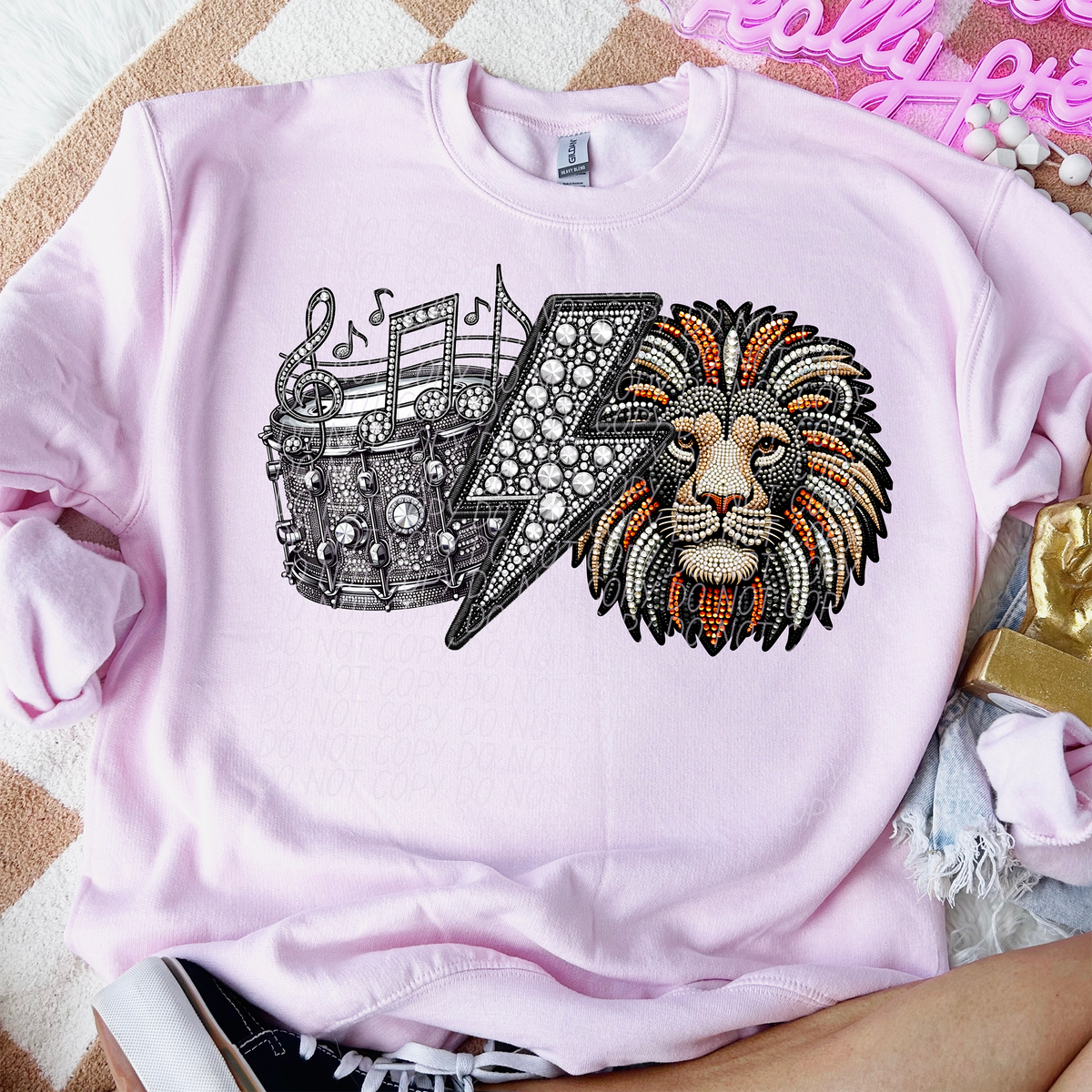 Band Mascot Lions (CITY) 57552 DTF transfer