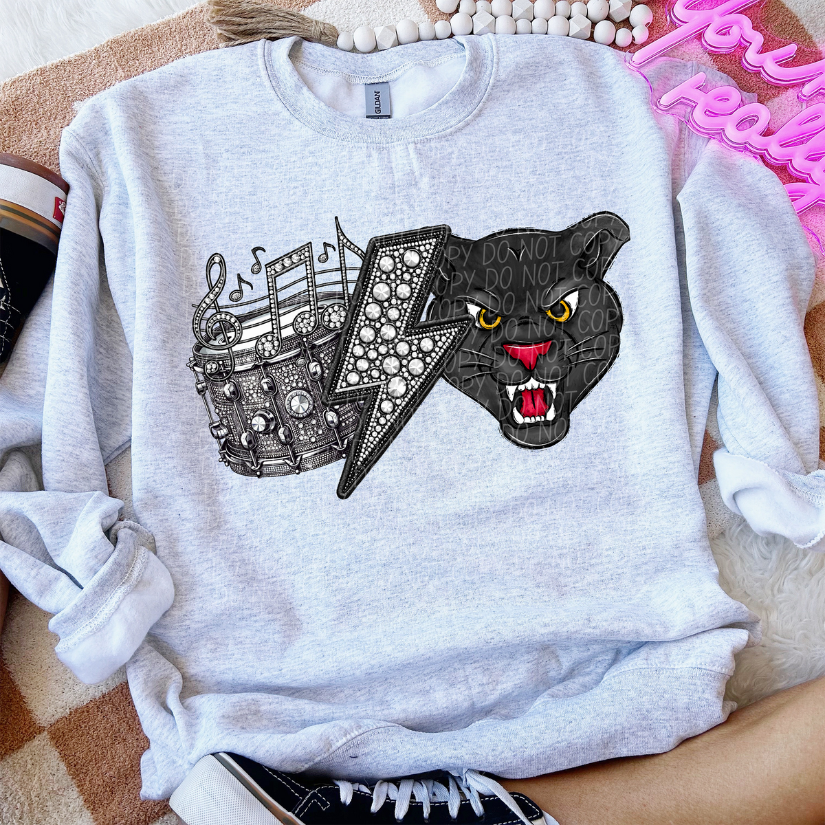 Band Mascot Panthers (CITY) 57555 DTF transfer