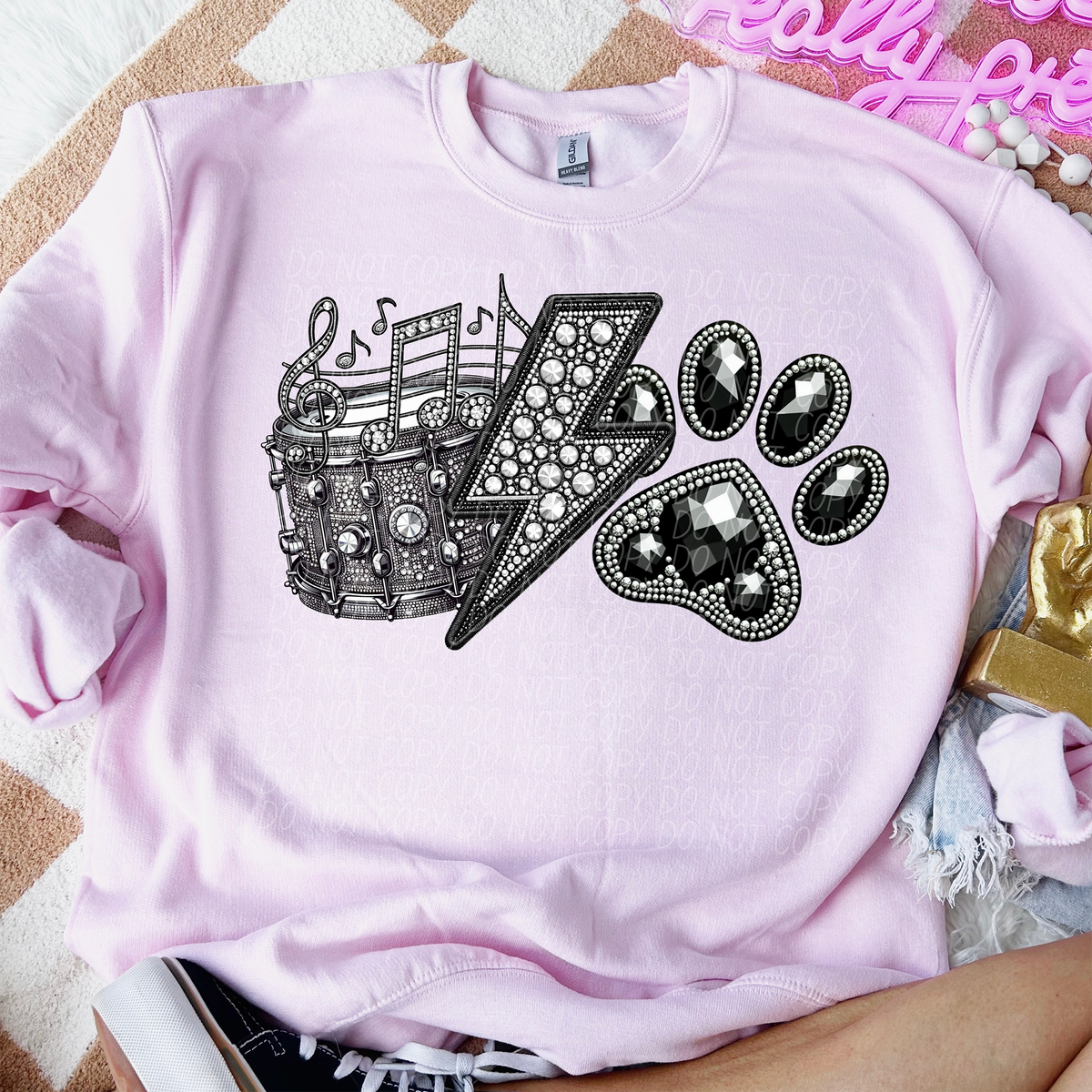 Band Mascot Paw (CITY) 57559 DTF transfer