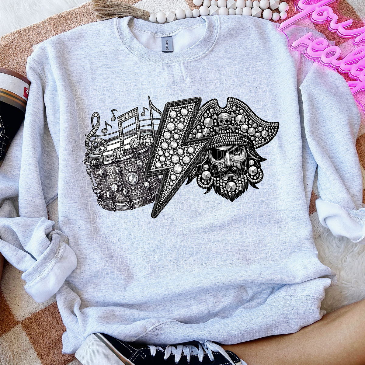Band Mascot Pirates (CITY) 57561 DTF transfer