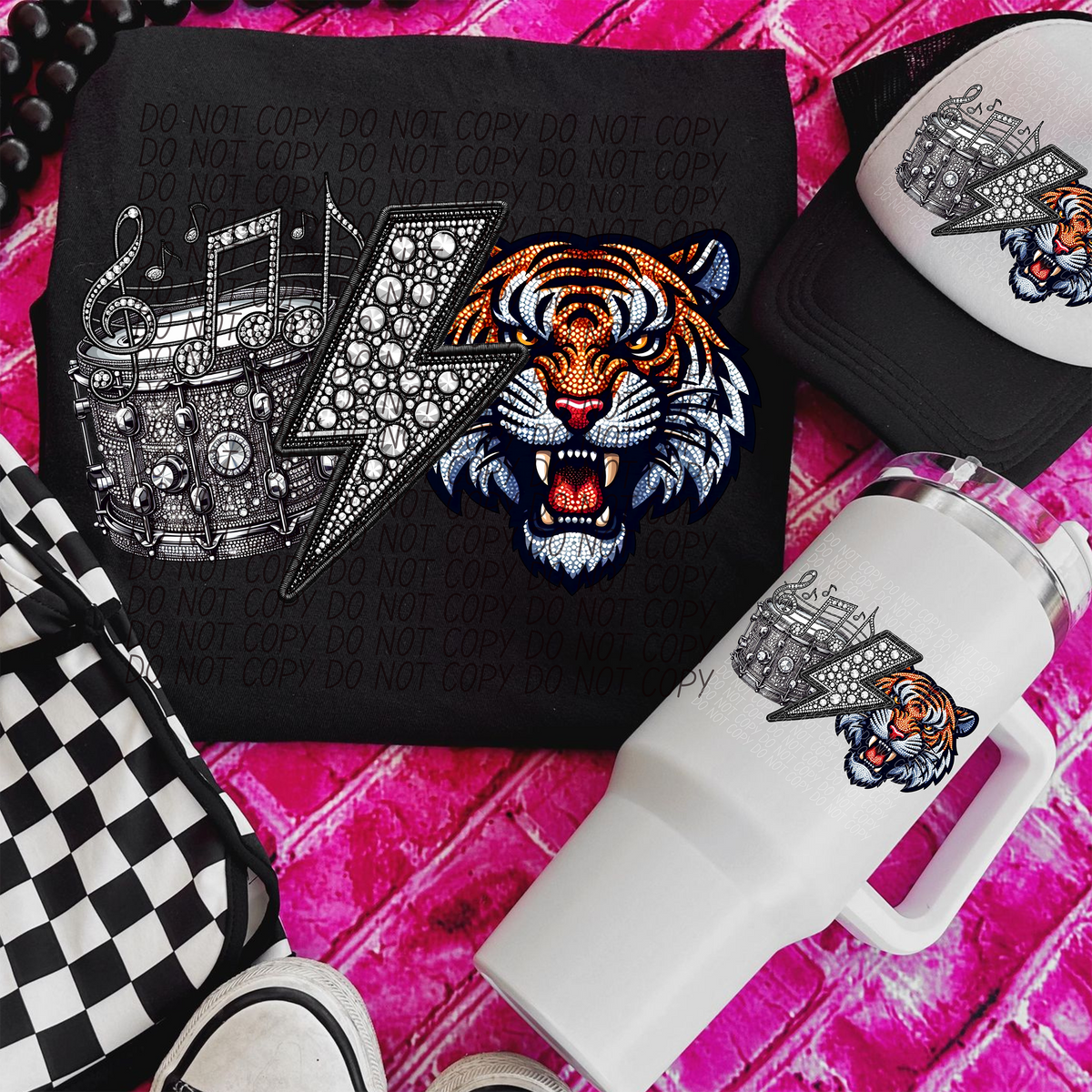 Band Mascot Tiger (CITY) 57567 DTF transfer
