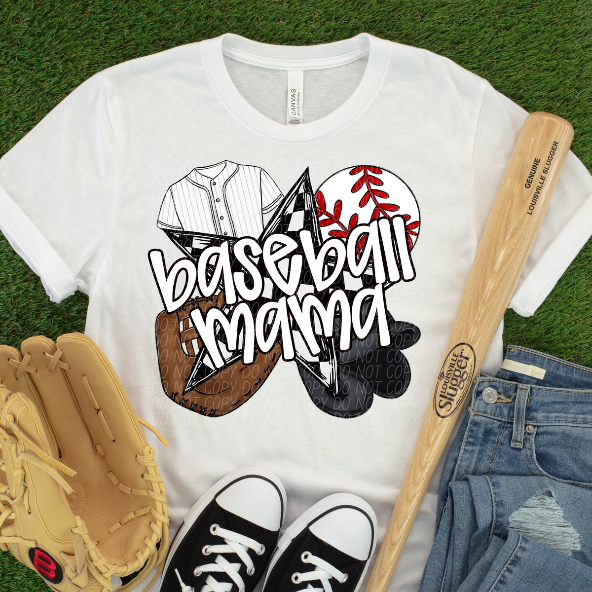 Baseball mama items (CITY) DTF transfer