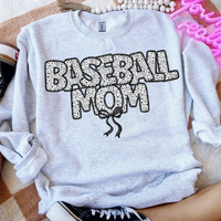 Baseball Mom Bow 74027 DTF Transfer