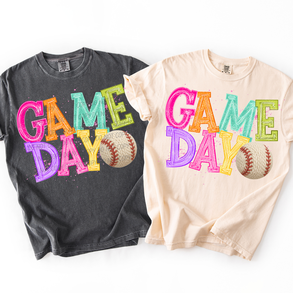 baseball bright game day (city) DTF transfer