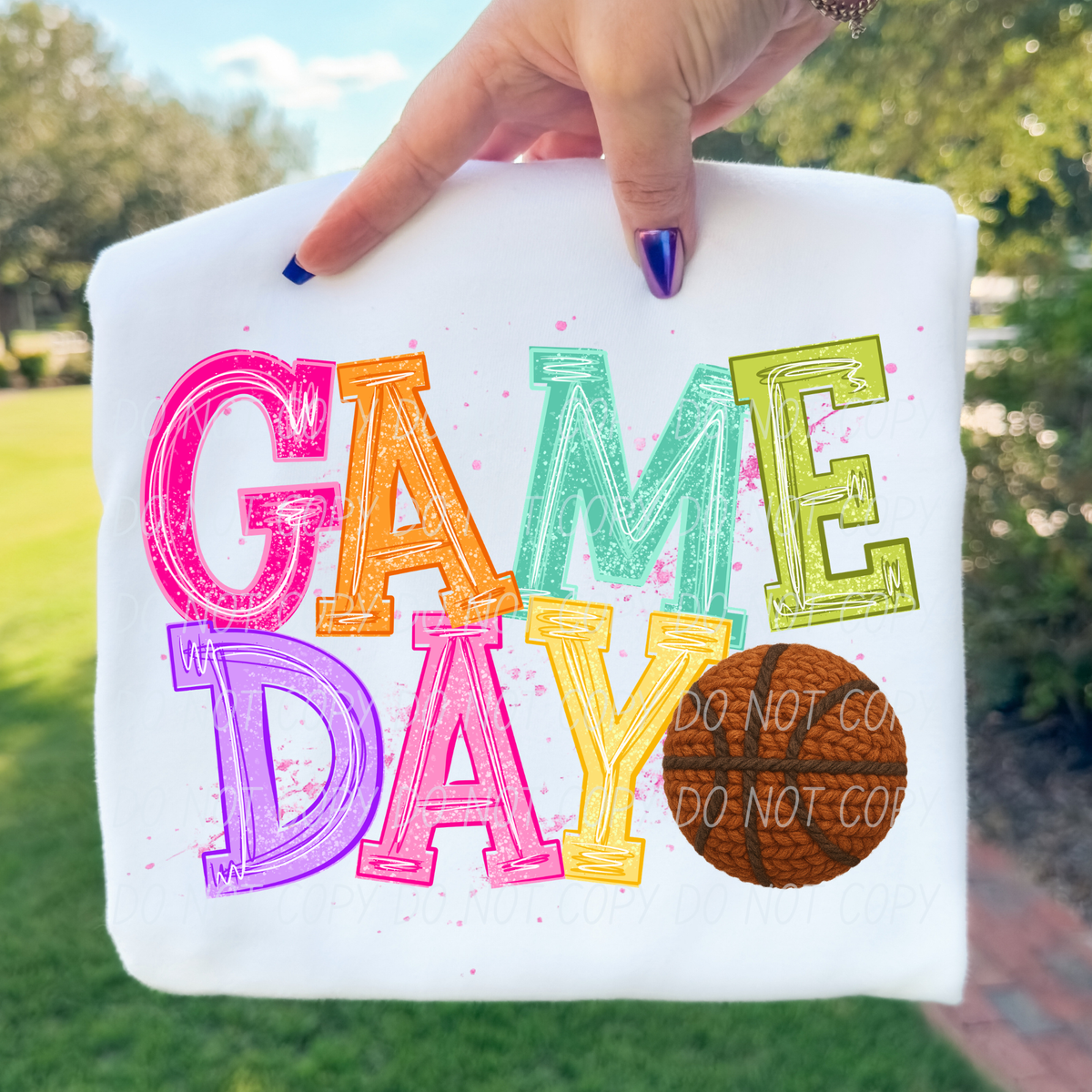basketball 2 bright game day (city) DTF transfer