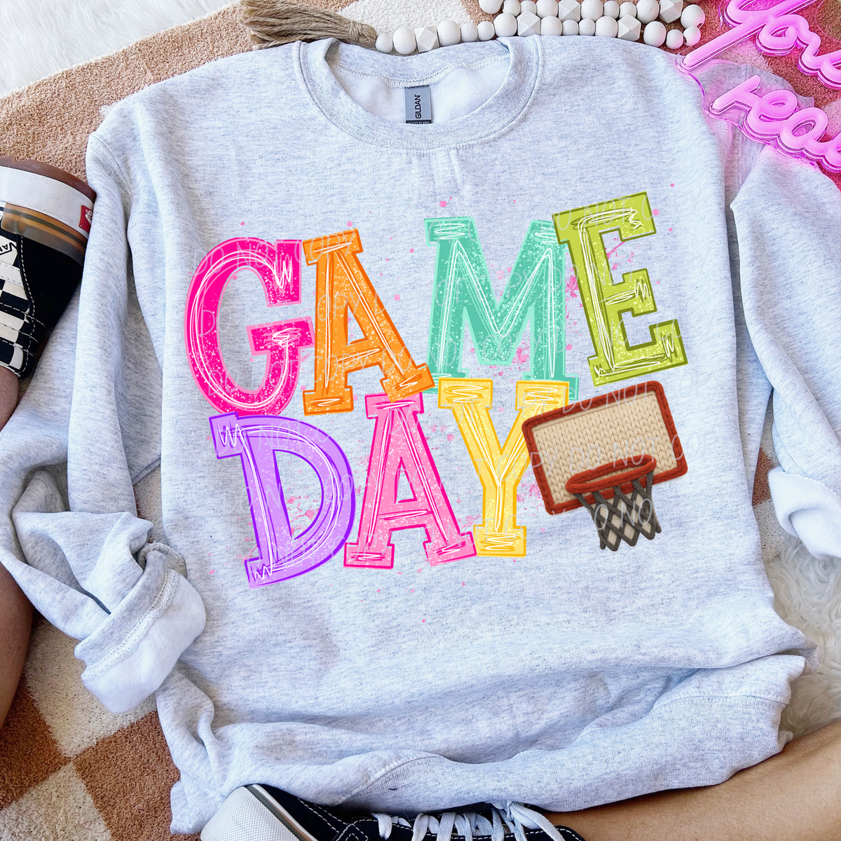 basketball 3 bright game day (city) DTF transfer