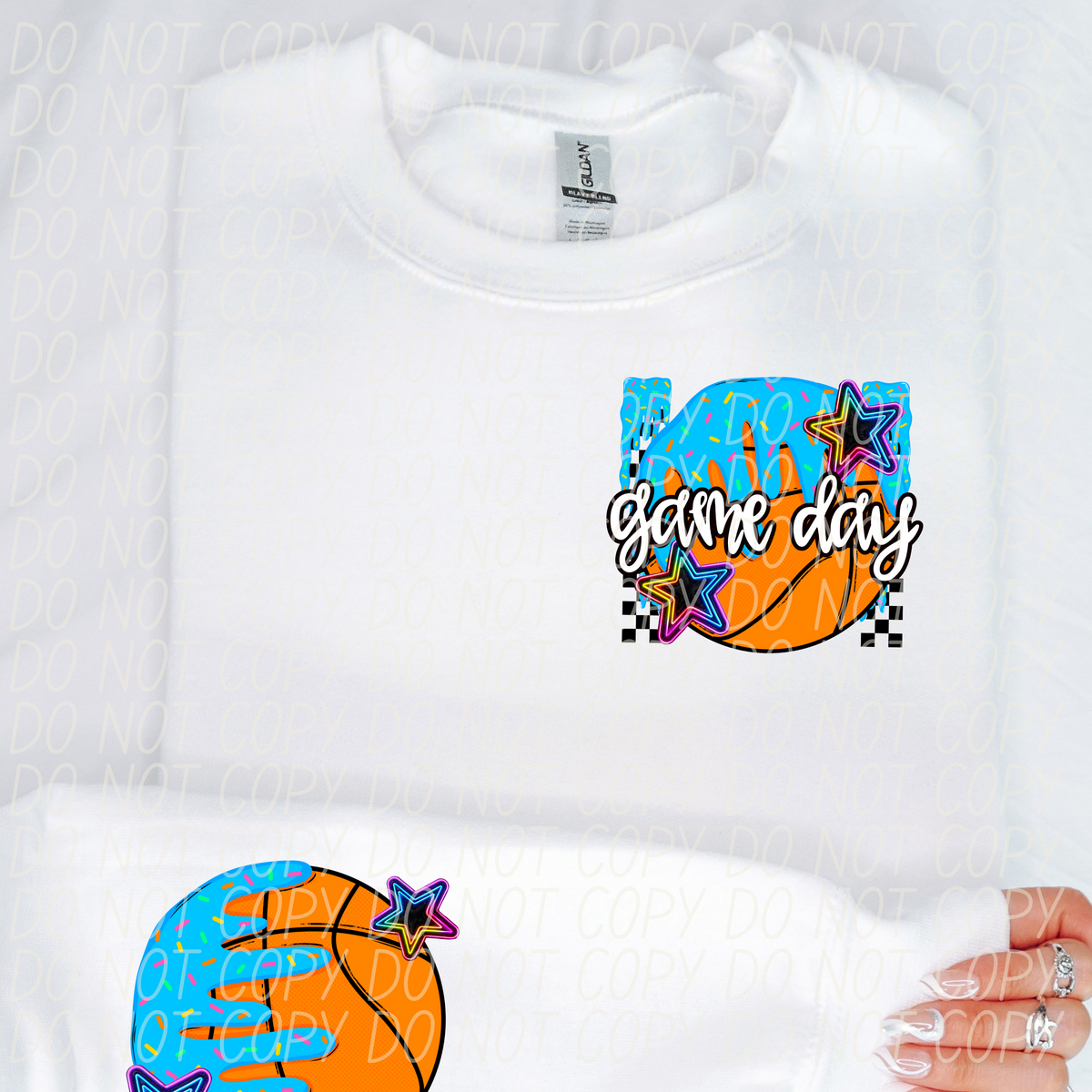 Basketball game day sleeve (CITY) DTF transfer