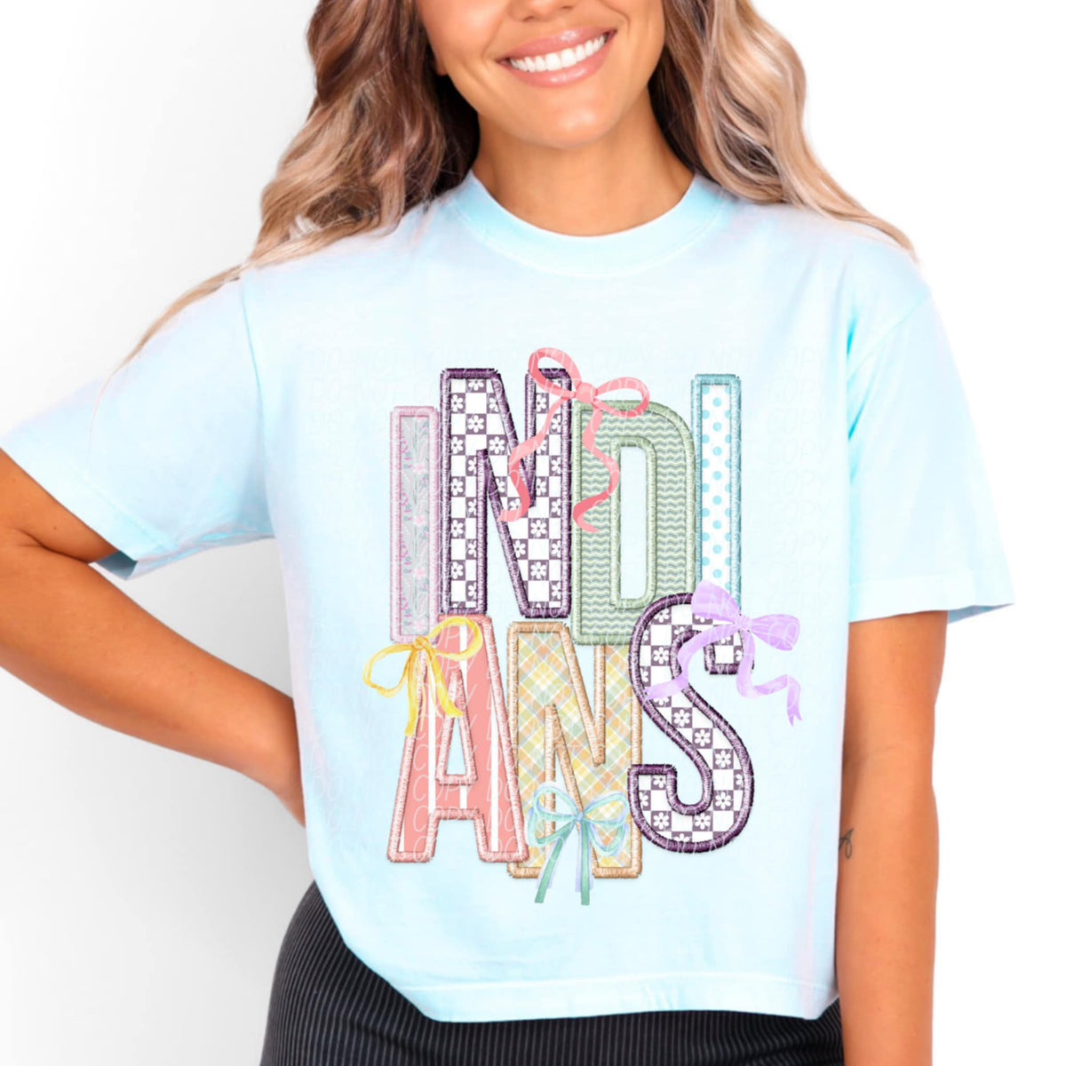 Indians Spring Bow Mascots (CITY) 97160 DTF transfer