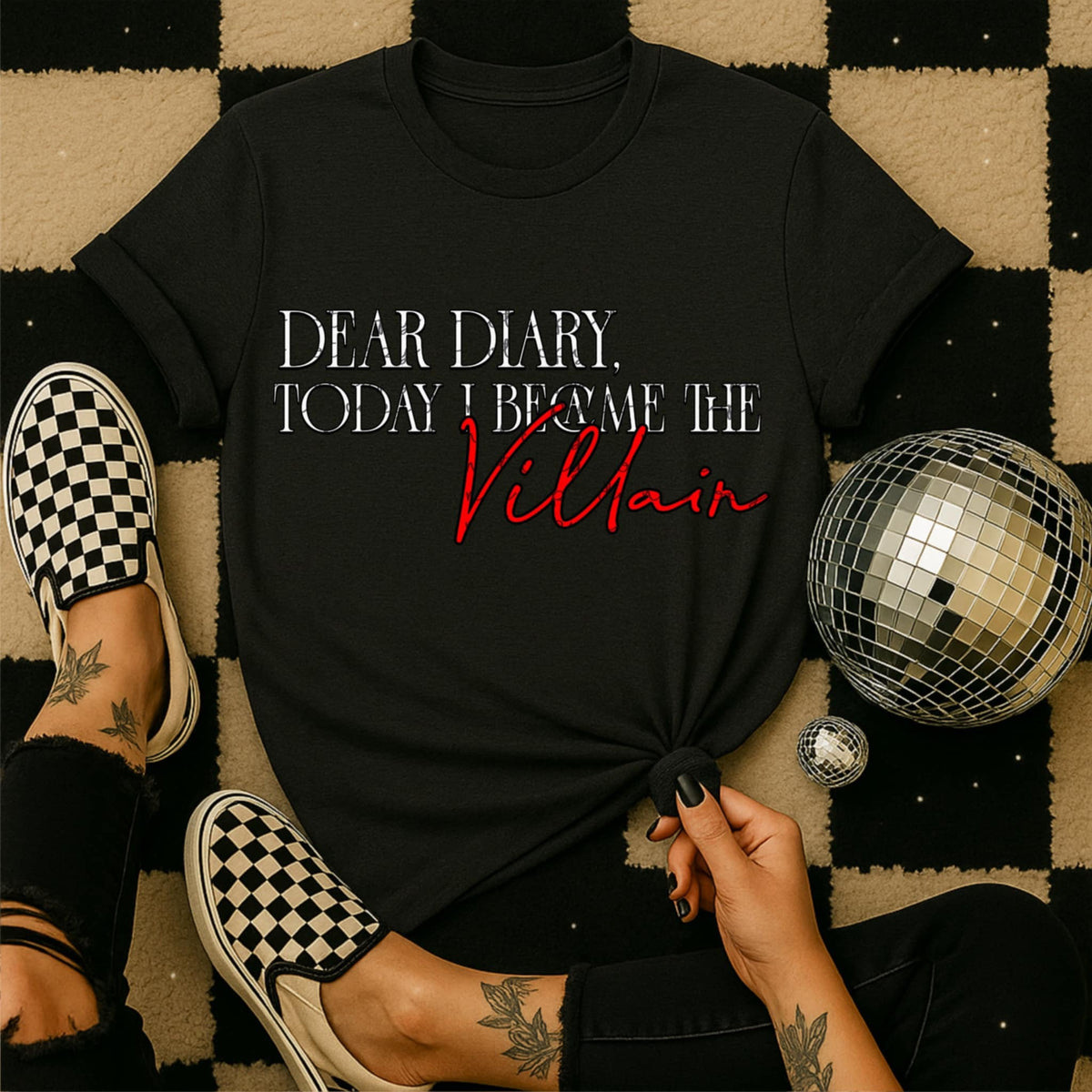 Dear Diary today i became the villain (MMD) DTF transfer