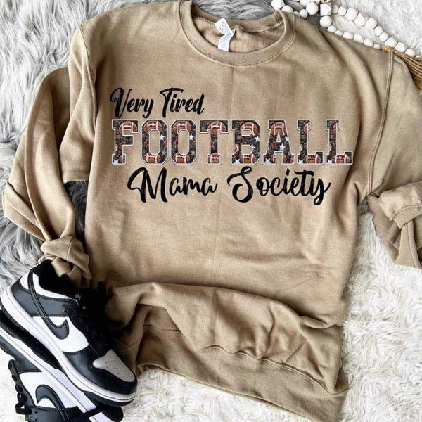 Very tired football mama society NO FOOTBALL (VIRGO) 70625 DTF transfer