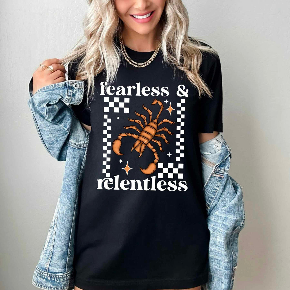 Fearless & relentless WHITE (CSC) 55568 DTF transfer