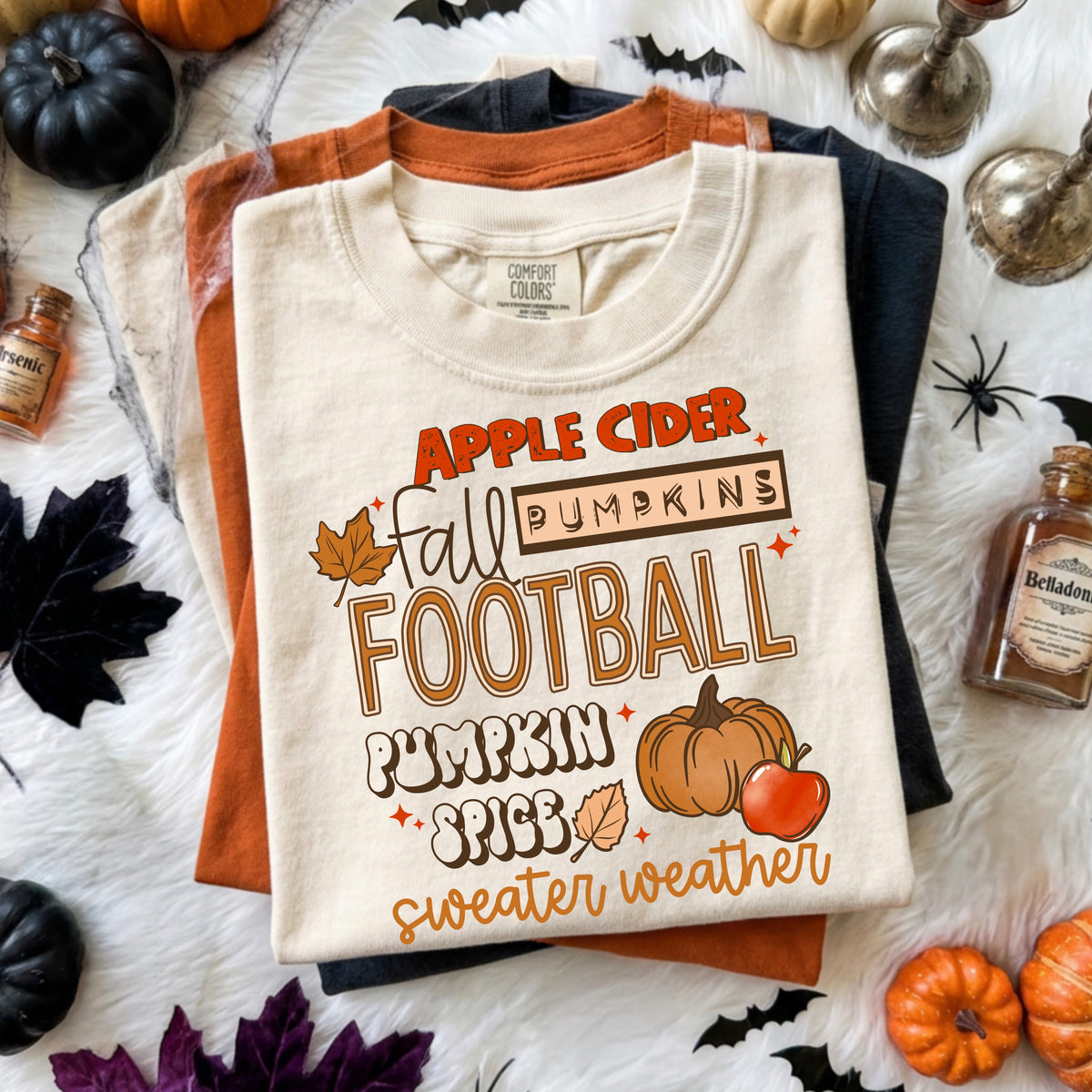 Fall things (apple cider, football) (CSC) DTF Transfer