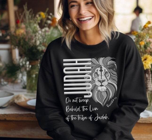 Judah Lion WHITE 64294 DTF transfer