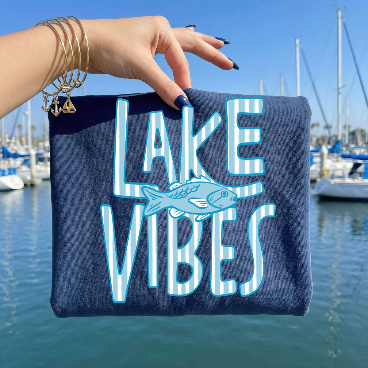 Lake Vibes stripes (CSC) DTF Transfer