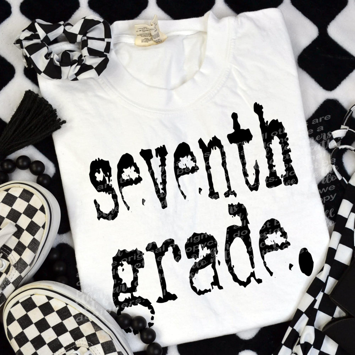 Seventh Grade black (TTD) DTF transfer