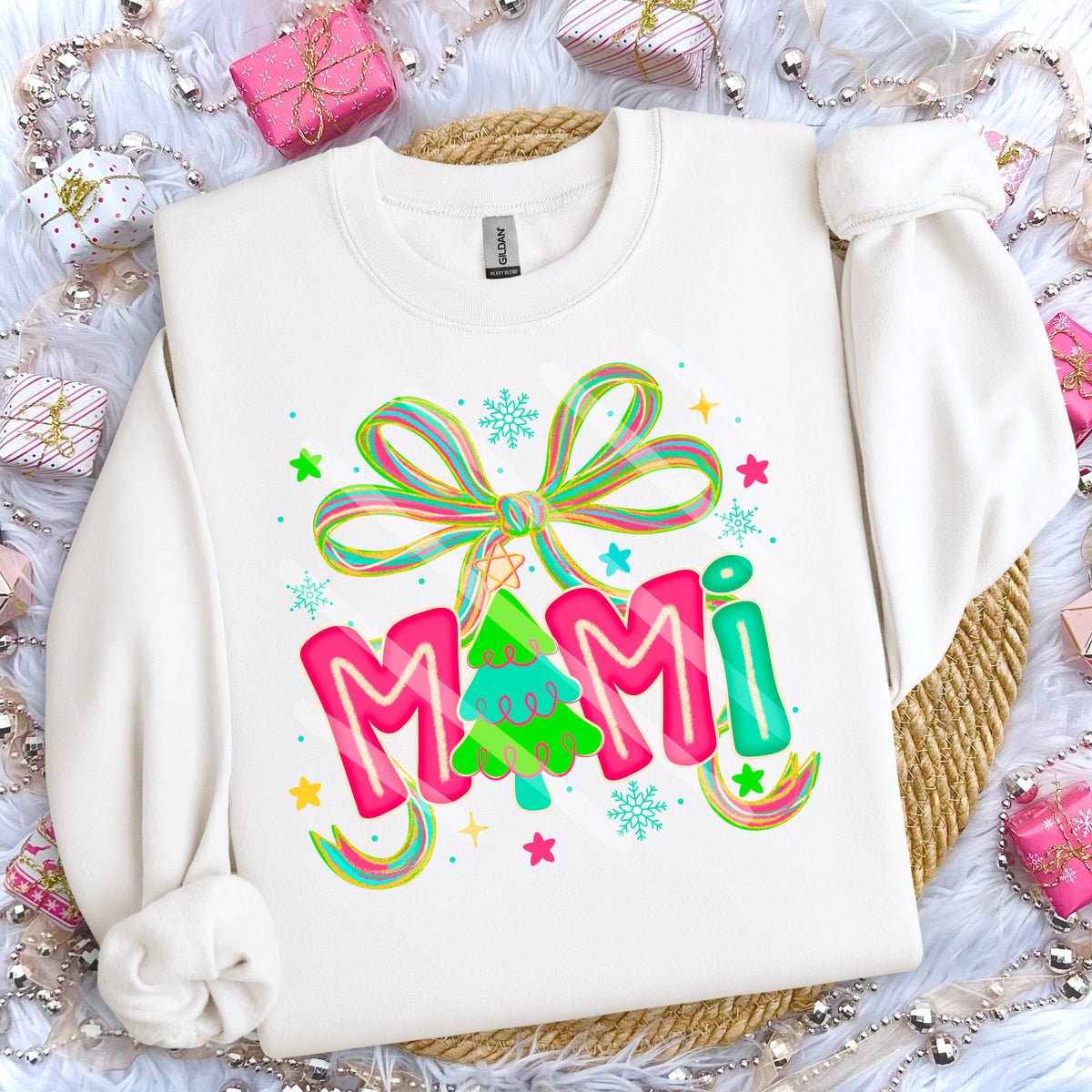 Mimi Tree and bow 114254 DTF transfer