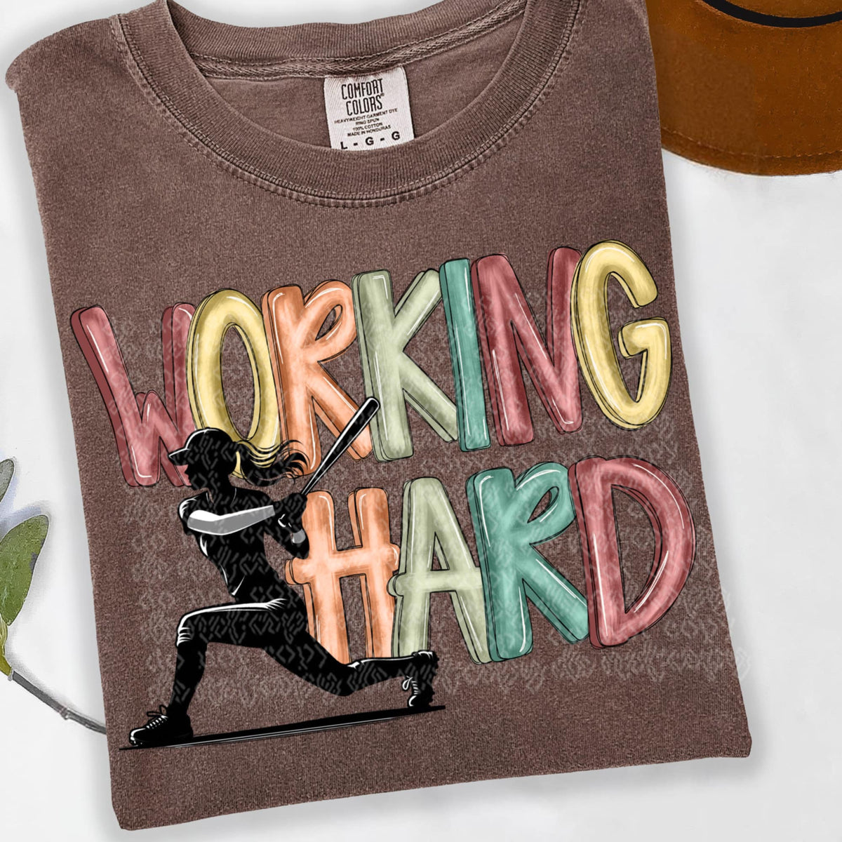 Working hard softball (TTD) 91534 DTF transfer