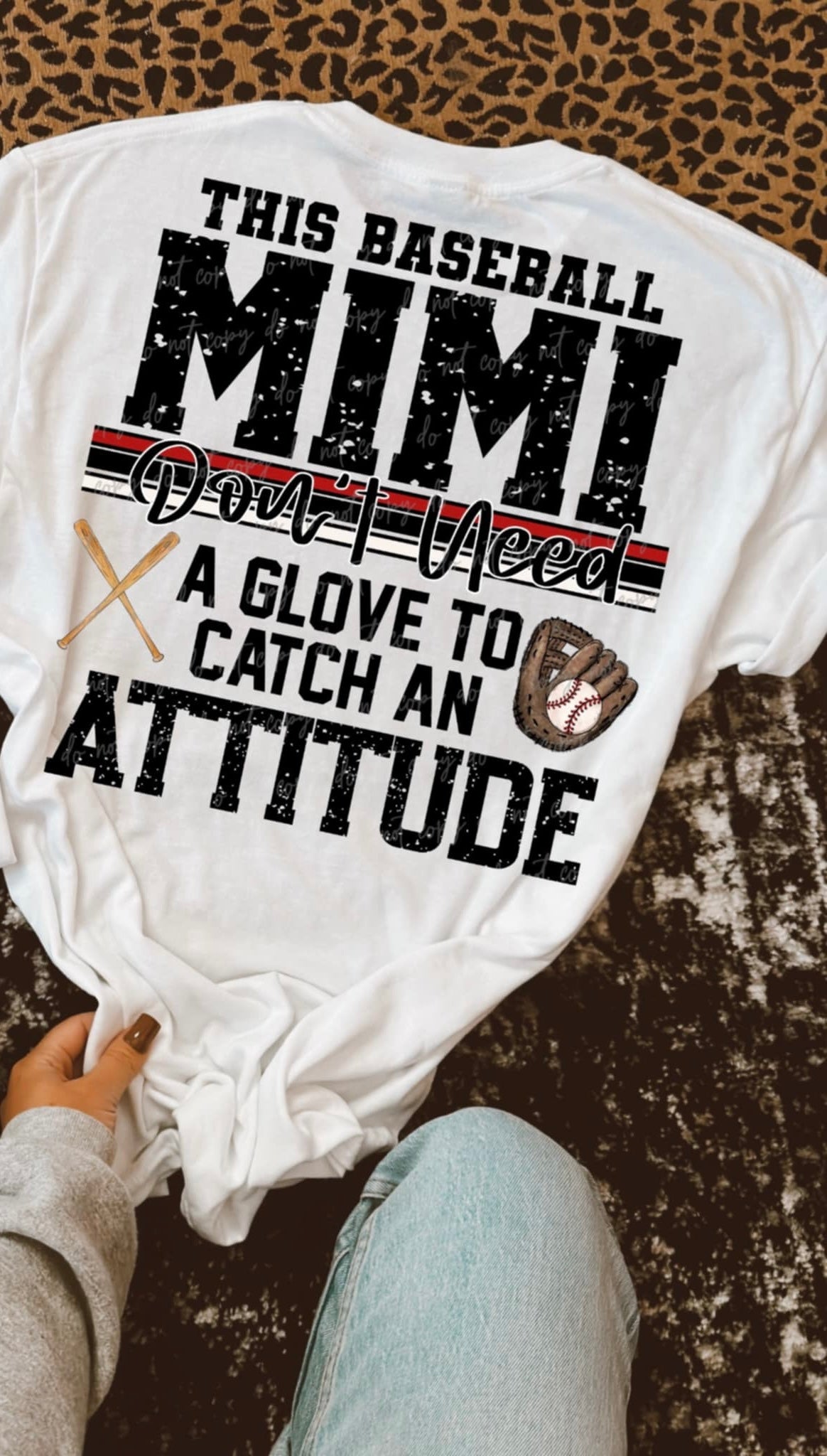 This baseball Mimi don’t need a glove to catch an attitude (VIRGO) 90602 DTF transfer