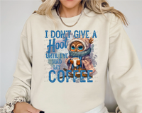 I dont give a hoot until ive had my coffee 56518 DTF TRANSFER