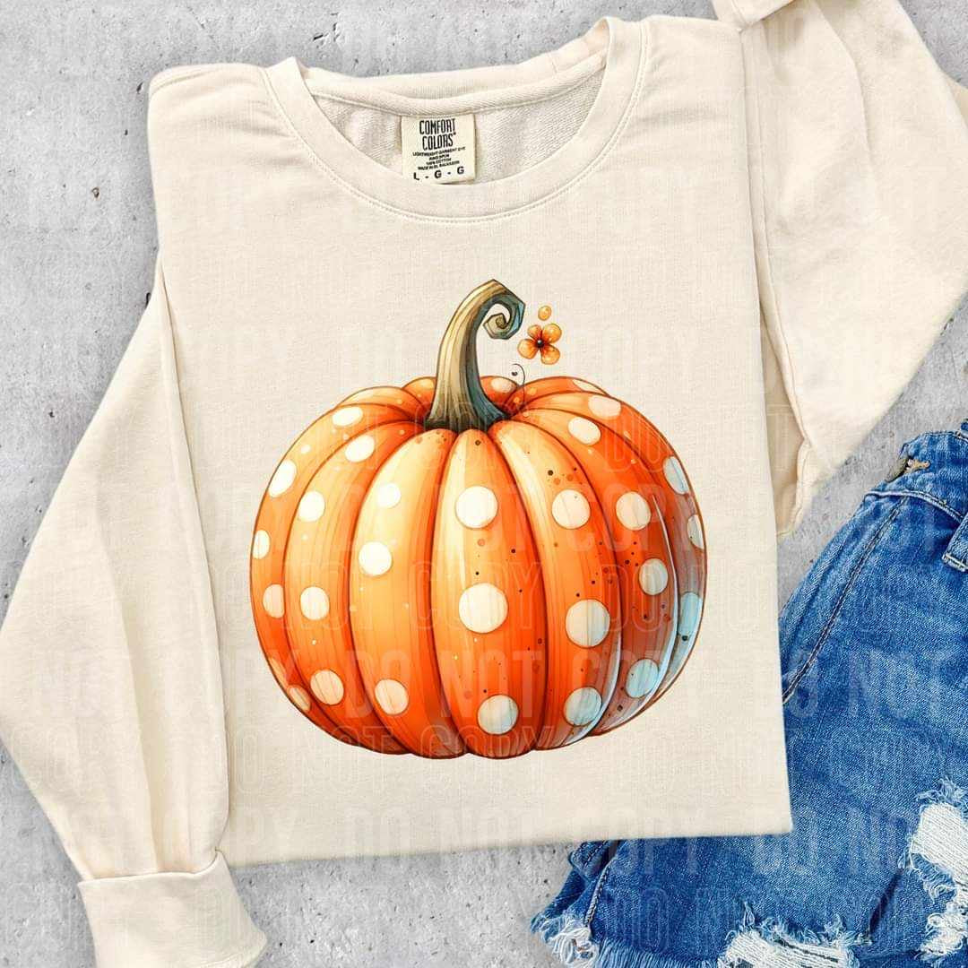 Polka dot pumpkin (SBB) 62280 DTF transfer