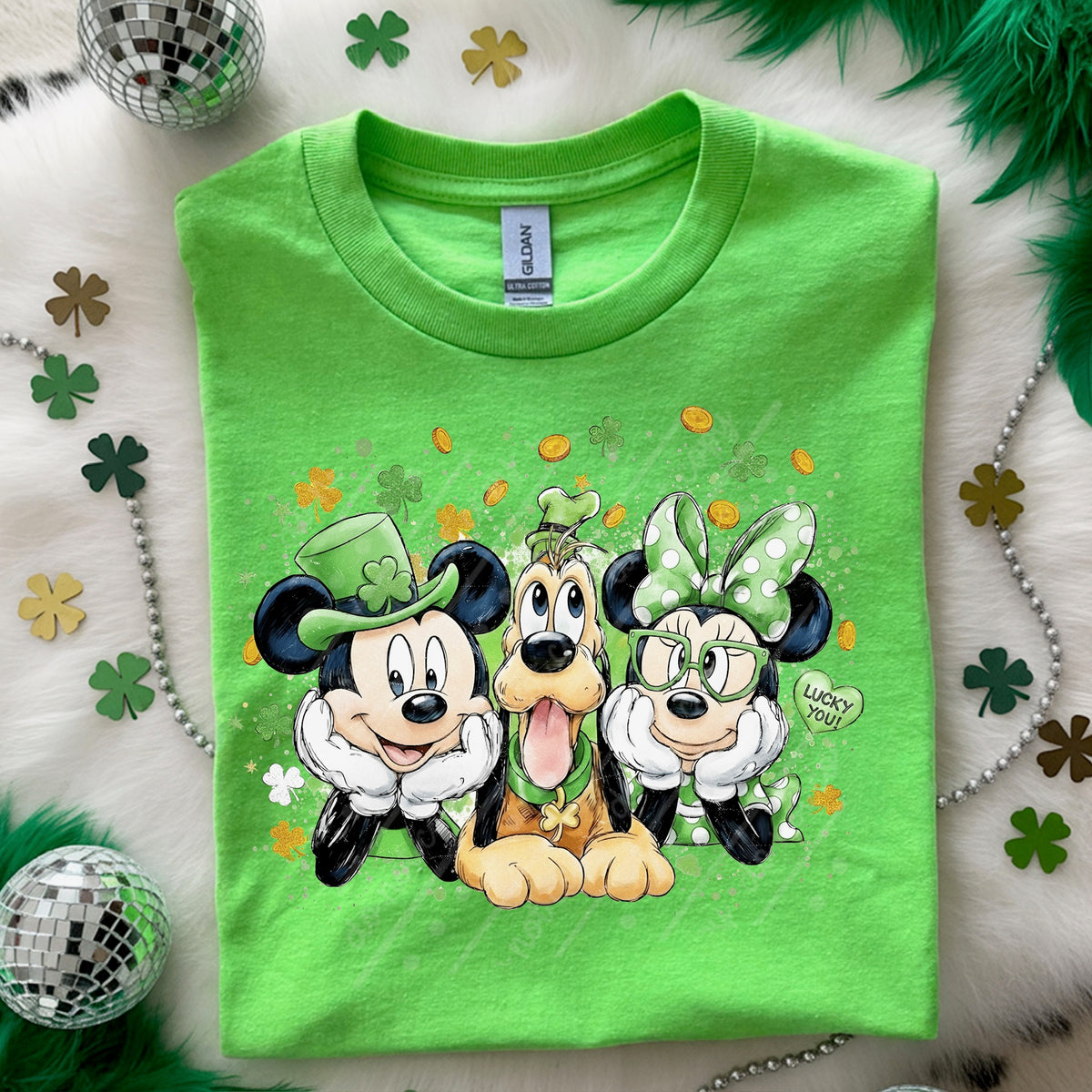 Mouse st Patrick’s DTF Transfer