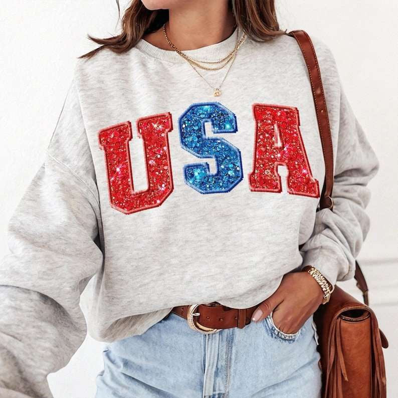 USA glittery 84323 DTF transfer