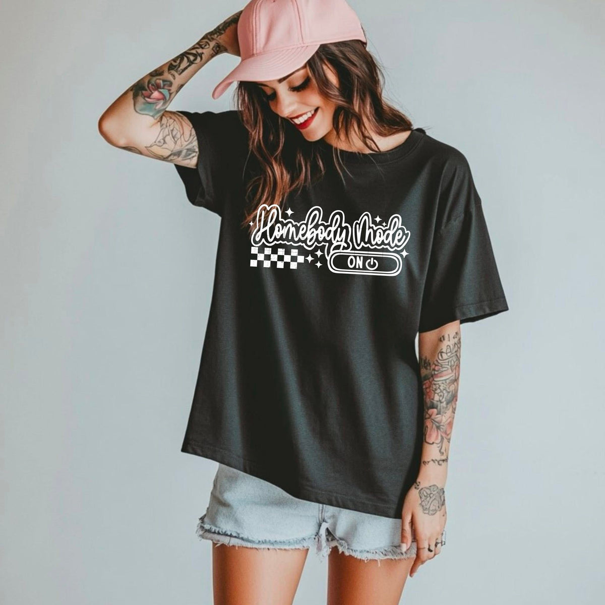 Homebody Mode Outline WHITE (CSC) DTF transfer