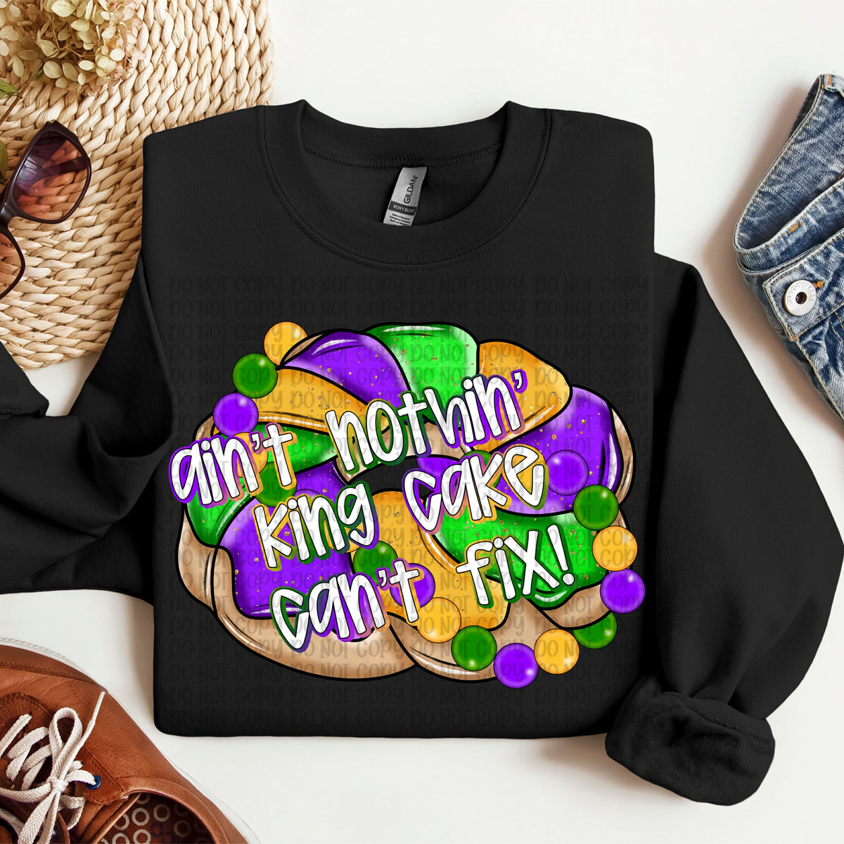 Ain’t nothing king cake can’t fix (VP) DTF transfer