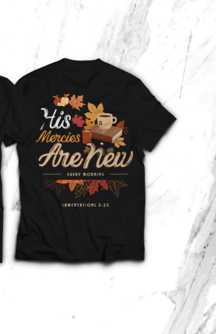 His mercies are new fall 106142 DTF transfer