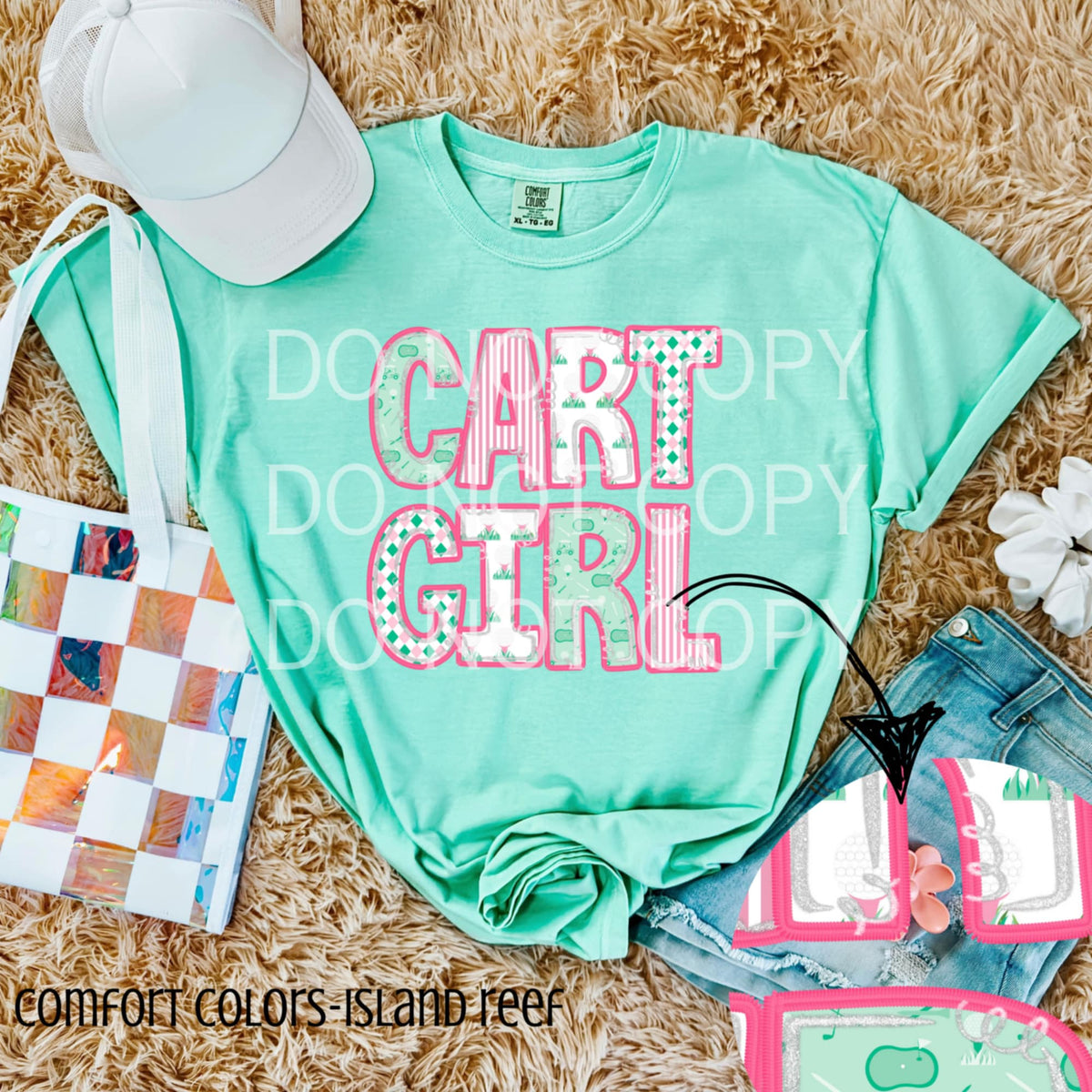Cart girl (CSG) 96430 DTF transfer