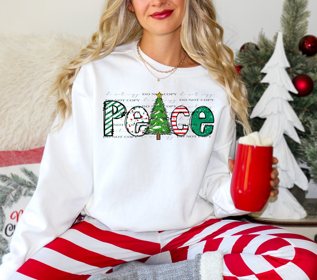 Peace green tree 67409 DTF transfer